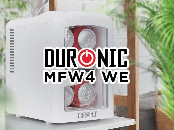 Duronic MFW4 BK Mini Kühlschrank – Kompakte Kühlung für Zuhause und unterwegs