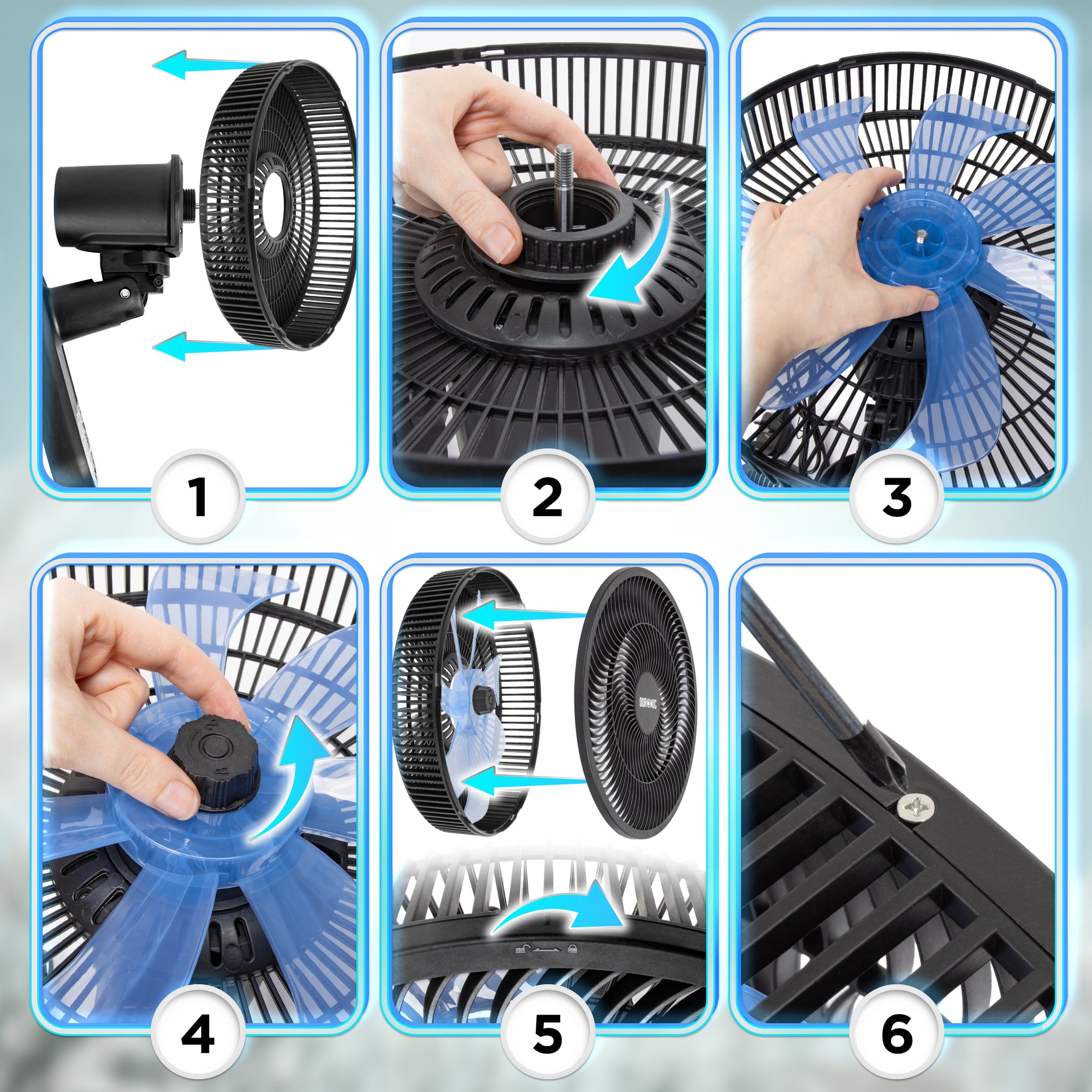 Duronic FN12 BK Wandventilator, Ventilator zur Montage, mit Fernbedienung | 3 Geschwindigkeiten, Wandkühler mit 50W, 60° Oszillation für gute Luftzirkulation, Windmaschine mit Timer Funktion