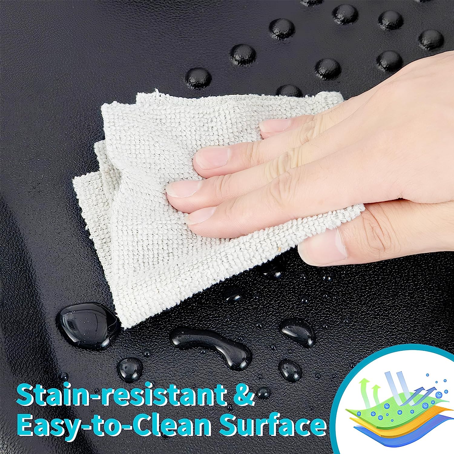 Duronic FT01 Anti-Ermüdungsmatte, Fußmatte für Fußmassage, Bodenmatte gegen Müdigkeit, Arbeitsplatzmatte, Massage und Akupunkturmatte, Steharbeitsplatz, für Büro, home , Küche, Werkstatt, Hausarbeiten