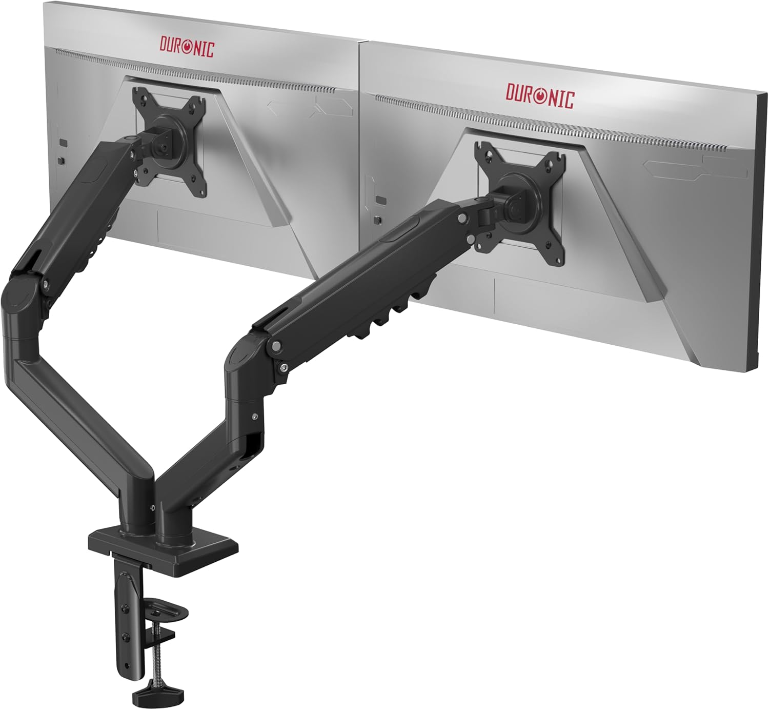 Duronic DM6A2 Monitorarm Monitorhalterung Frontansicht
