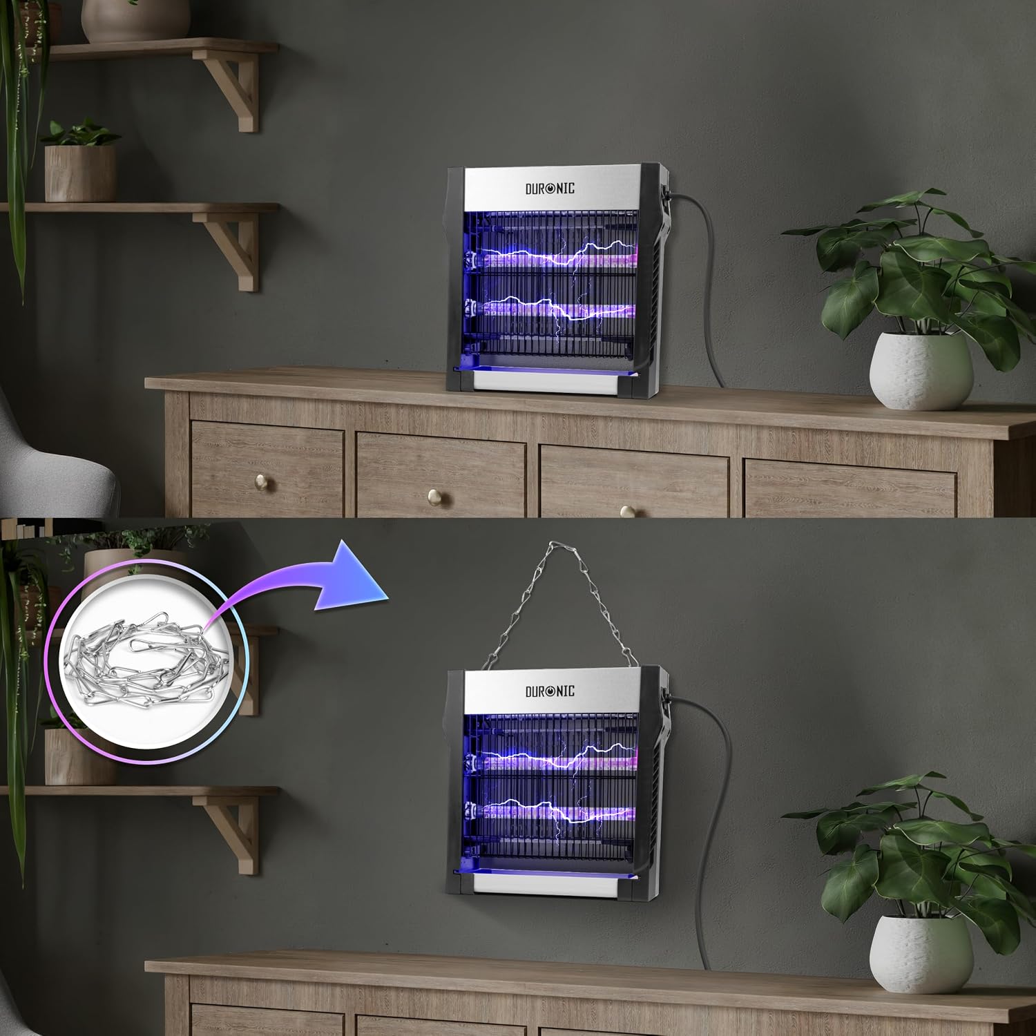 Duronic FK2X4 Insektenvernichter stehend oder hängend