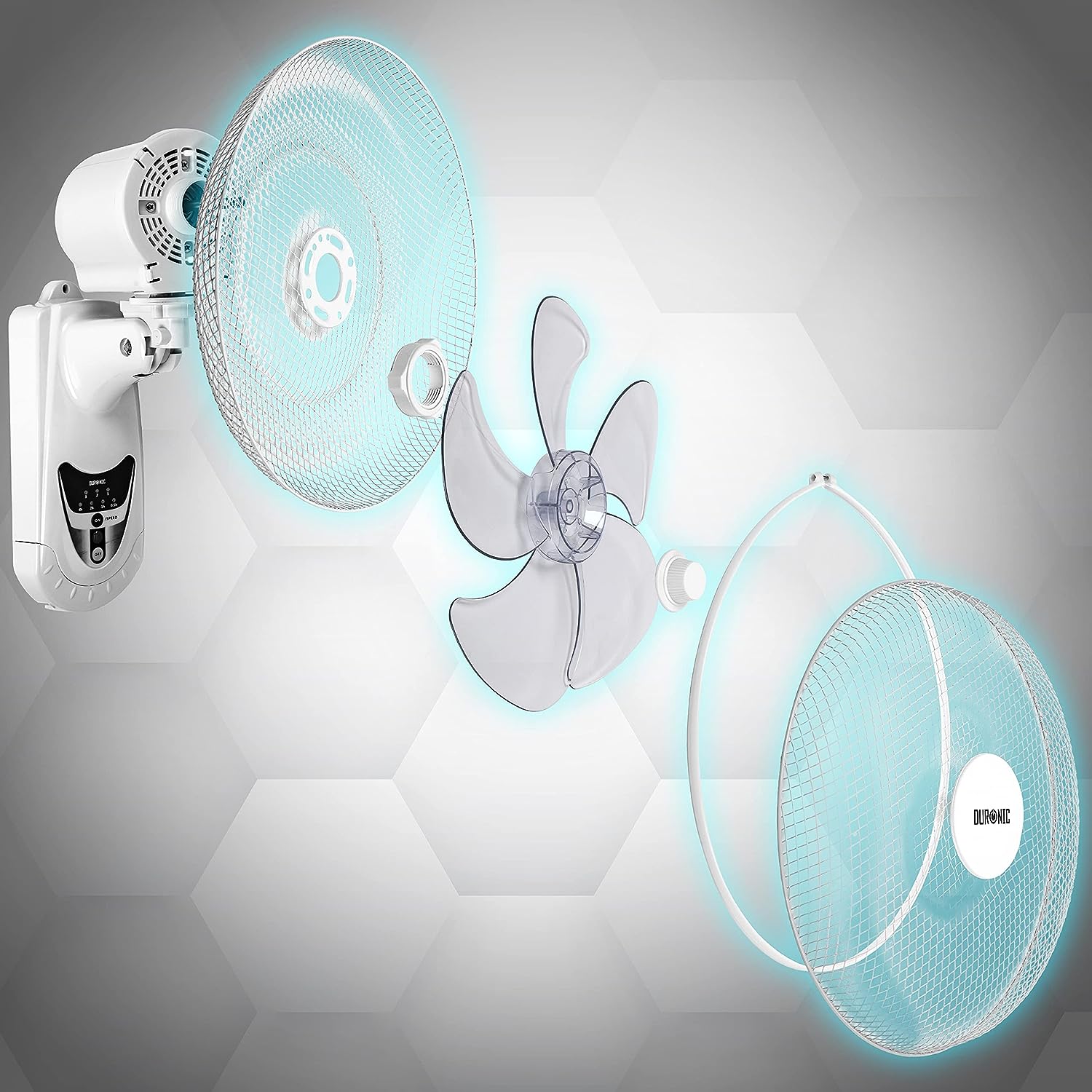 Duronic FN55 WE Wandventilator Einzelteile
