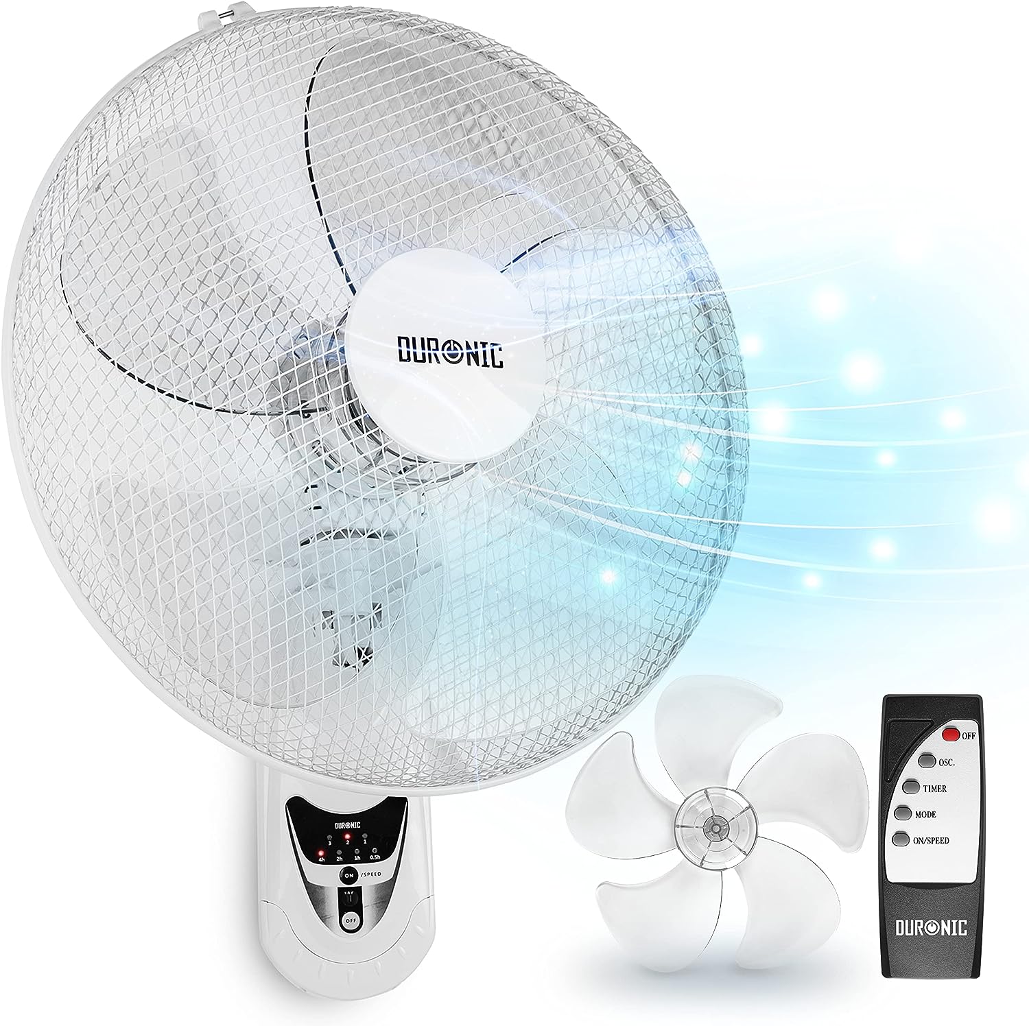 Duronic FN55 WE Wandventilator Frontansicht