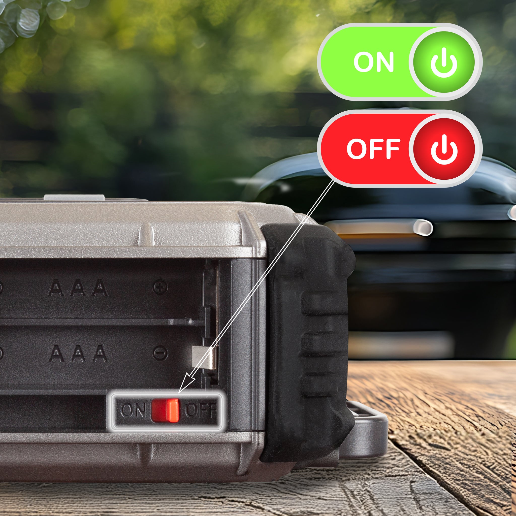 Duronic SDAB1 Outdoor Radio gesonderter Ein Aus Schalter