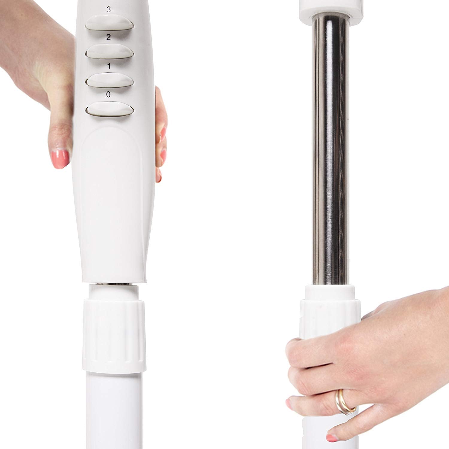 Duronic FN30 Standventilator | Ventilator höhenverstellbar bis 128cm | Hoher Luftdurchsatz und leise | Durchmesser 43cm | 3 Geschwindigkeitsstufen | Oszillierend | Mobiler Standlüfter | Lüfter mit 60W