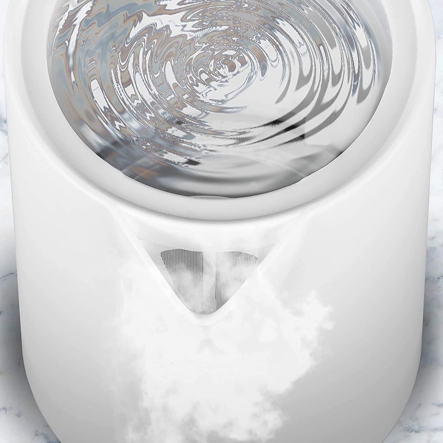 Duronic EK17 WE Wasserkocher | 1,7l Fassungsvermögen | 2200 Watt | Schnellkochend | Basis mit kabellosem Wasserkocher | Automatische Abschaltung | Zeitgemäßes Design | Weiß