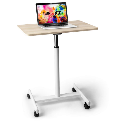 Duronic WPS67 Sitz-Steh-Schreibtisch | Ergonomischer Schreibtisch | 70x48cm Plattform | 30 kg Kapazität | Höheneinstellbar Mehrzweck- Schreibtisch für Erwachsene & Kinder | Beamerwagen