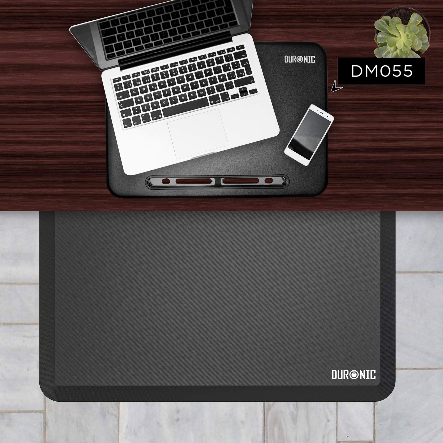 Duronic DM-MAT1 Anti-Ermüdungsmatte | 81 x 51 cm Anti Fatigue Fußmatte | Komfortmatte | Antimüdigkeitsmatte | Arbeitsplatzmatte für Sitz- Steh Schreibtisch | Hausarbeiten | Werkstatt und Büro