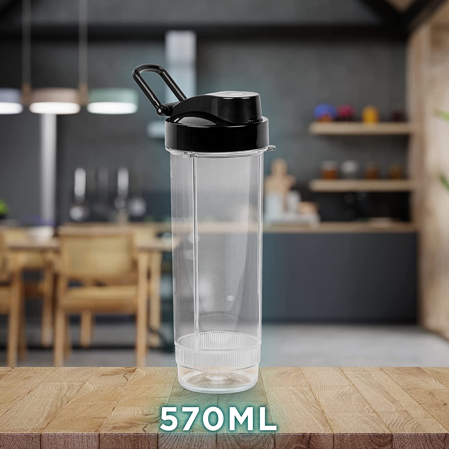 Duronic BL510 Mini-Standmixer, Mini Smoothie Maker, 500W Blender, Shake Mixer mit 570 ml Trinkflasche, Küchenhelfer, Hochleistungsmixer, Küchenmixer, für Protein Fitness Babynahrung Obst Saft