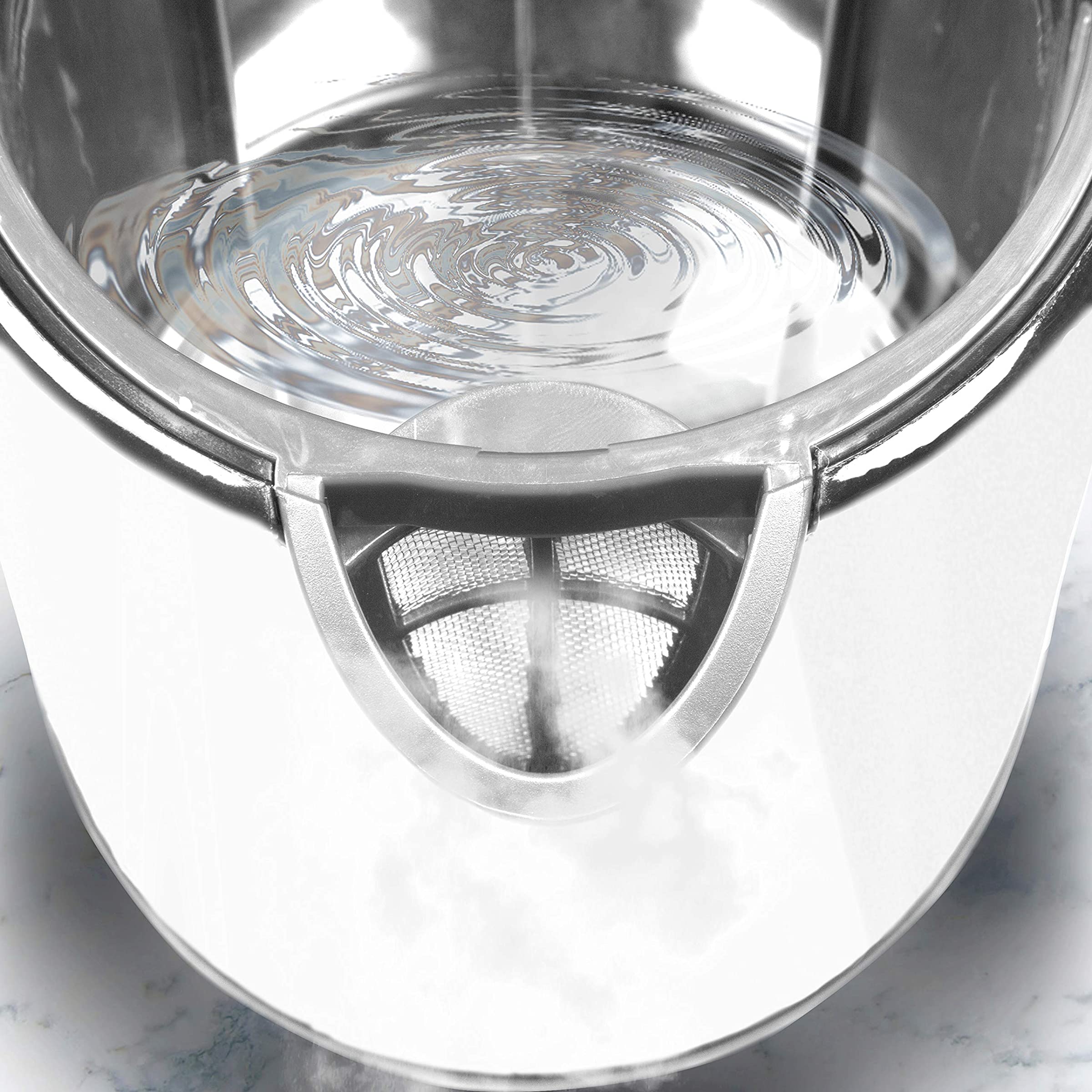 Duronic EK30 WE Wasserkocher 3000 Watt | Wasserkessel mit einstellbarer Temperatur und Thermostat | 40 ° | 60 ° | 80 ° | 100 ° C | 1,5 L | Warmhaltefunktion | Doppelwandig | Anti-Kalkfilter