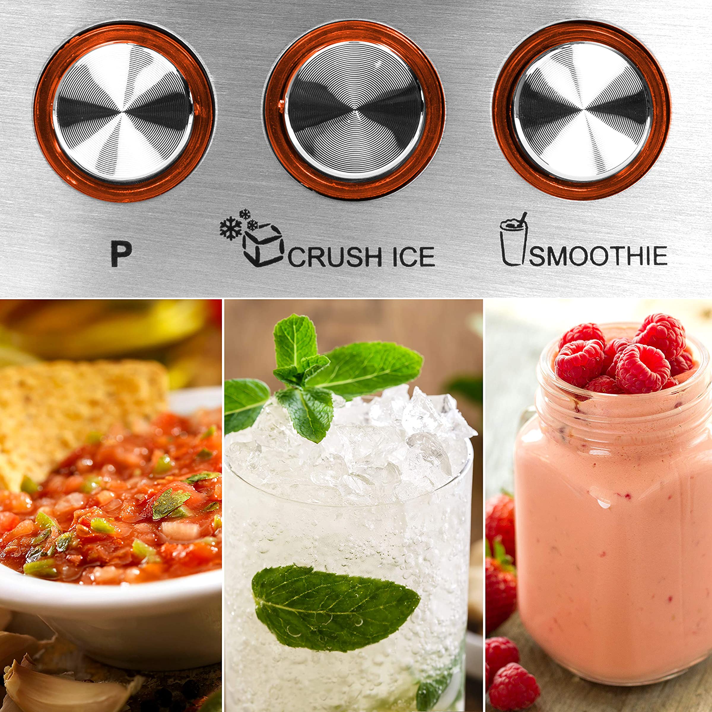 Duronic BL102 Standmixer, 1000W Blender, Mixer mit 1,5L Glaskrug, Smoothie Maker, Küchenhelfer, Hochleistungsmixer, Küchenmixer, Eiscrusher, Multifunktionsmixer für Babynahrung Protein Fitness