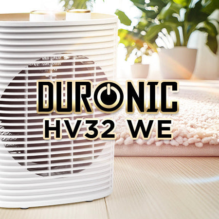 Duronic HV32 WE – Kompakter 2000W Heizlüfter für schnellen Wärme