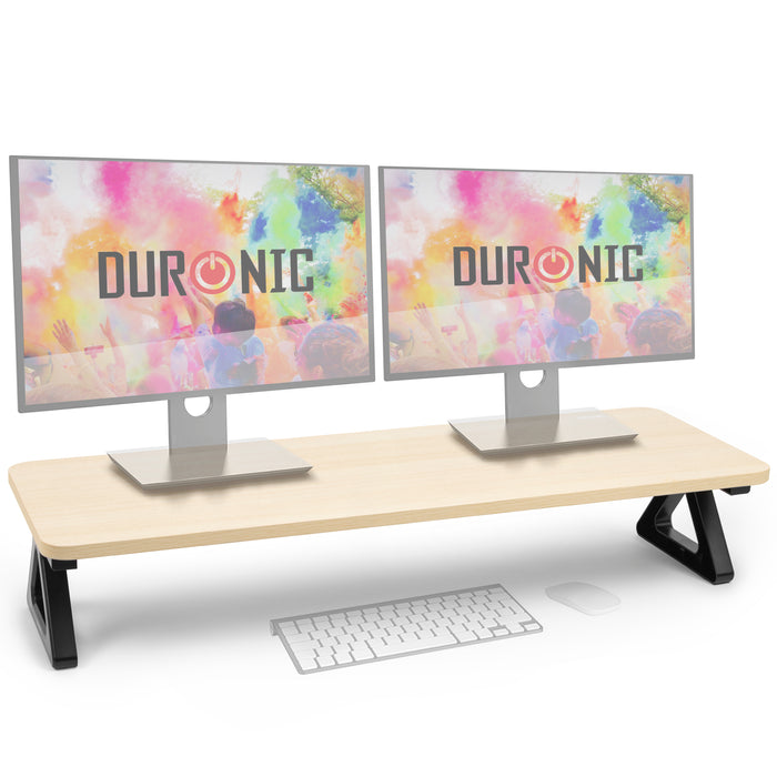 Duronic DM06-2 NL Monitorständer, 82 x 30 cm, Schreibtischaufsatz Erhöhung Bildschirmständer, Dual Monitor Riser Bildschirmerhöhung, 10 kg belastbar