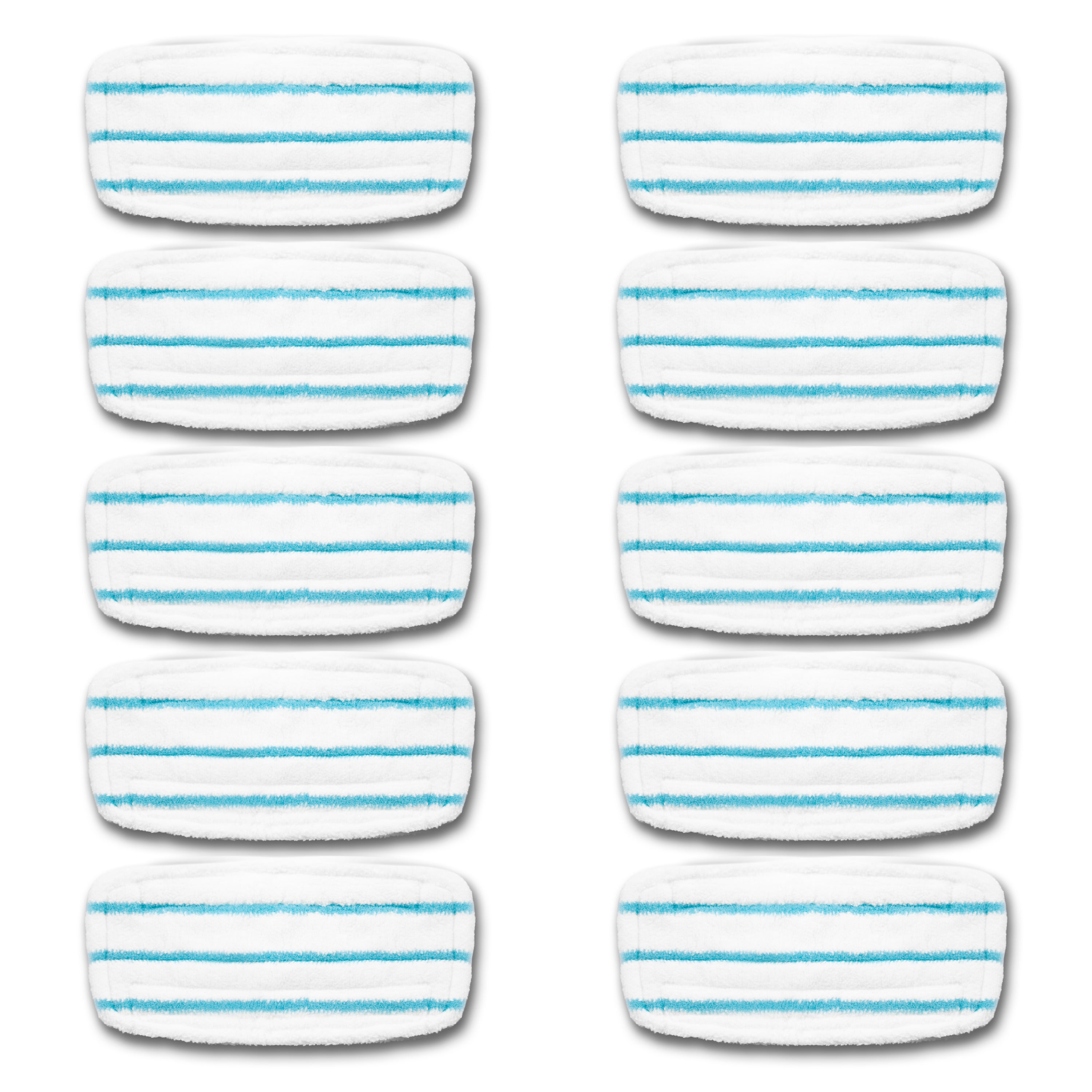 Duronic STM15X10 Ersatz Mopp Pads 10er Set, Waschbare Mikrofaser Moppbezüge für STM15 Dampfmopp & Dampfbesen, Zubehör für Hartböden & Teppiche