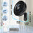 Duronic FN42 BK Wandventilator, Ventilator zur Montage, mit Fernbedienung | 3 Geschwindigkeiten, Wandkühler mit 50W, 60° Oszillation für gute Luftzirkulation, Windmaschine mit Timer Funktion