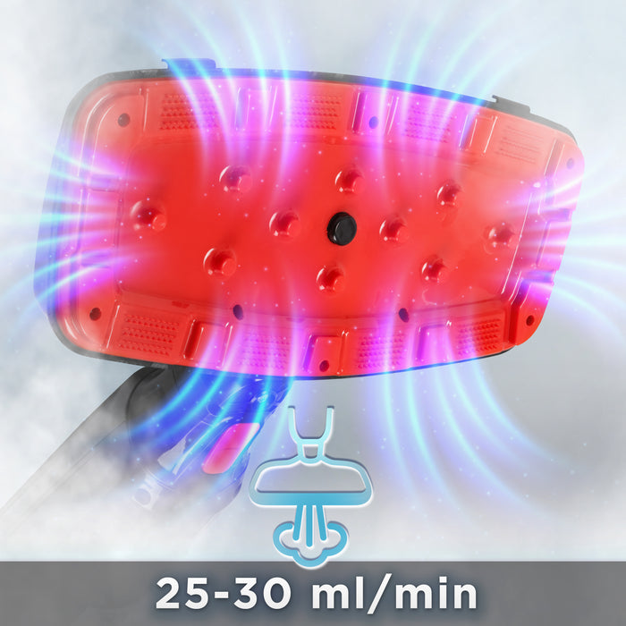 Duronic STM15 BK Dampfreiniger, Dampfmopp mit 500 ml Wassertank, Dampfmop für Böden, Dampf Bodenreiniger mit 7m langem Kabel, Steam Mop Dampfbesen