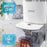 Duronic DH07 WE Luftentfeuchter, elektrischer Lufttrockner gegen Schimmelbildung, 32dB leiser Betrieb und großem Wassertank, Dehumidifier für 10qm