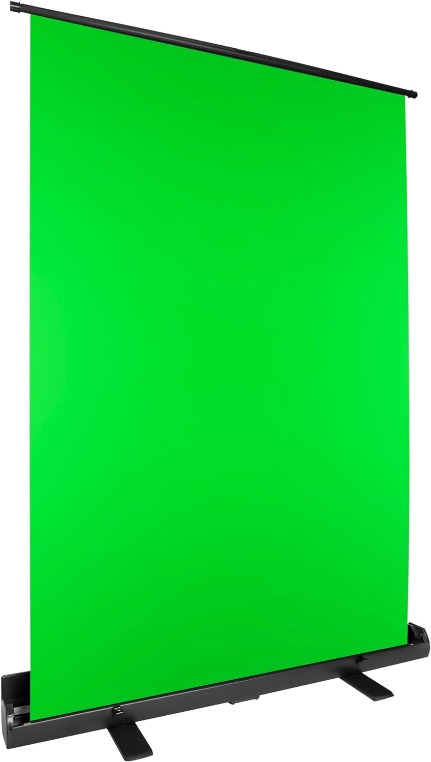 Duronic FPS15 GN Green Screen | 130 x 150 cm Chroma-Key-Panel | Faltenfreie Leinwand für Streaming, Videokonferenz und Fotostudio | Grüner Greenscreen ideal für Schreibtisch Hintergrund bei Streamer