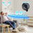 Duronic FN42 BK Wandventilator, Ventilator zur Montage, mit Fernbedienung | 3 Geschwindigkeiten, Wandkühler mit 50W, 60° Oszillation für gute Luftzirkulation, Windmaschine mit Timer Funktion