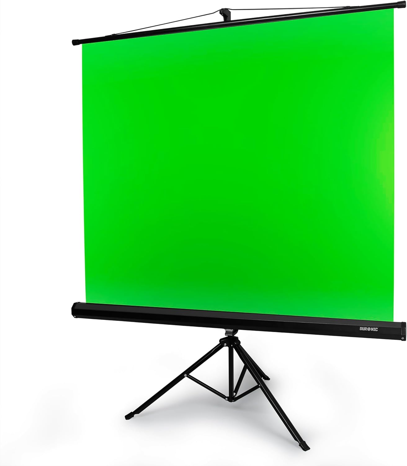 Duronic TPS13 GN Green Screen | 130 x 150 cm Chroma-Key-Panel | Faltenfreie Leinwand für Streaming, Videokonferenz und Fotostudio | Grüner Greenscreen ideal für Schreibtisch Hintergrund bei Streamer