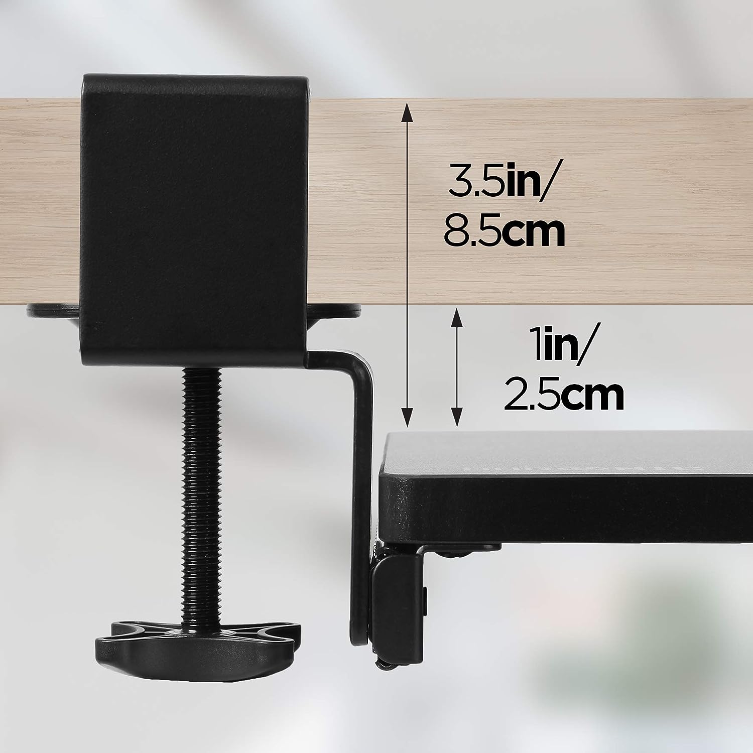 Duronic DKTPX2 Tastaturplattform | Unter Schreibtischschublade für Tastatur und Maus | Aufsteckbares Tastaturfach | Ergonomische Workstation-Lösung | Ausziehbar | Einfache Montage