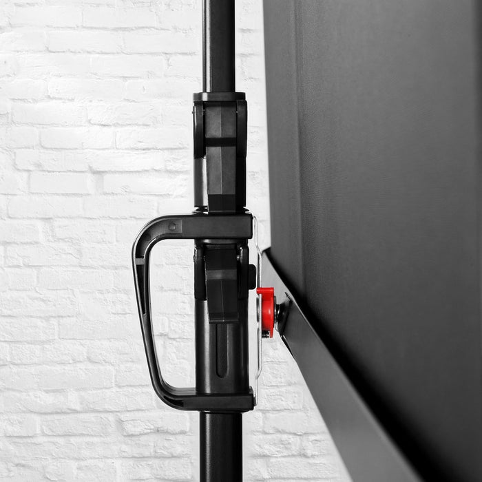 Duronic TPS75 16:9 Leinwand, 75" Stativleinwand, Stativ Beamerleinwand mit 166 x 93 cm Fläche, Heimkino mit 4K Full HD 3D, Projektorleinwand für Schule und Büro, Präsentationsleinwand