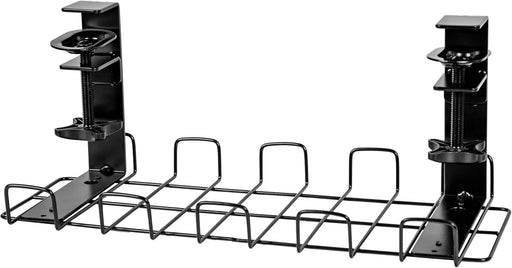 Duronic CMH2 Kabelkanal | Kabelführung Schreitisch | Kabelmanagement für Ordnung am Arbeitsplatz und Werkstatt | Drahtkorb zum Schrauben unter Tischplatte | Kabelrinne für Steckdosenleiste