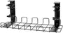 Duronic CMH2 Kabelkanal | Kabelführung Schreitisch | Kabelmanagement für Ordnung am Arbeitsplatz und Werkstatt | Drahtkorb zum Schrauben unter Tischplatte | Kabelrinne für Steckdosenleiste