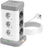 Duronic ET12C Mehrfachsteckdose | Steckdosenwürfel mit 3 USB A Ports und 1 USB C Port (3A) | 12-Fach Steckdose 3680W 13A | Steckdosenleiste mit Überspannungsschutz | Steckdosenturm mit 1,8 m Kabel
