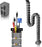 Duronic CM1DM SR Kabelkanal | Kabelführung für Schreitisch | Flexibles Kabelmanagement für Ordnung am Arbeitsplatz und Werkstatt | Modular bis 1,3m | Metallplatte zum Schrauben unter Tisch | Kunststoff
