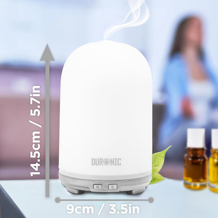 Duronic AD13 Aroma Diffuser, Diffuser mit 100 ml Wassertank, Diffusor für ätherische Öle, Raumduft als Lufterfrischer, Duftsprüher für Duftöl