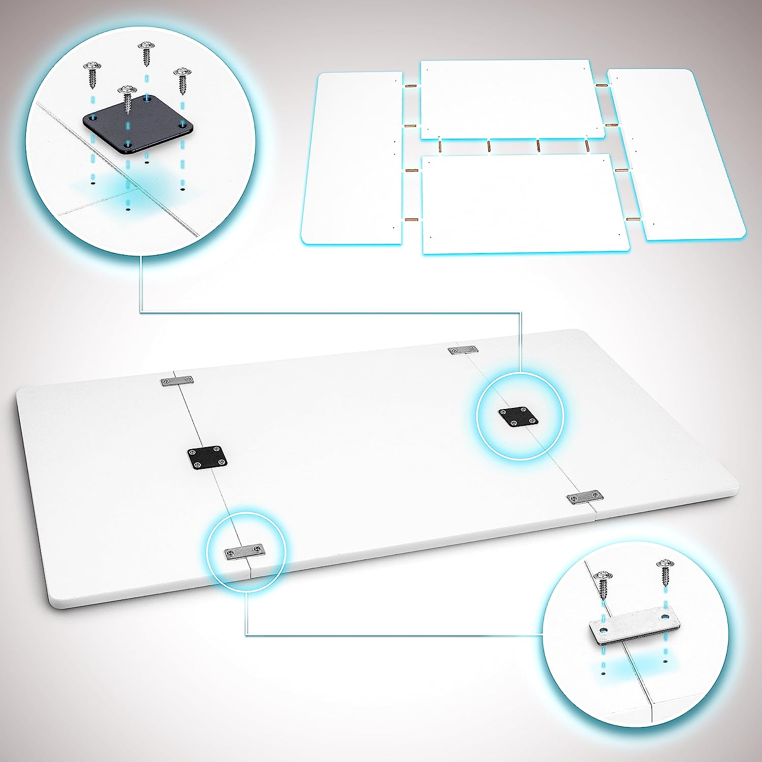 Duronic TT120 WE Tischplatte | Schreibtischplatte 120 x 60 x 1,9 cm | Table Top für individuellen Tisch | Ideal für höhenverstellbare Workstation | Sitz-Steh Schreibtisch für Home-Office und Büro