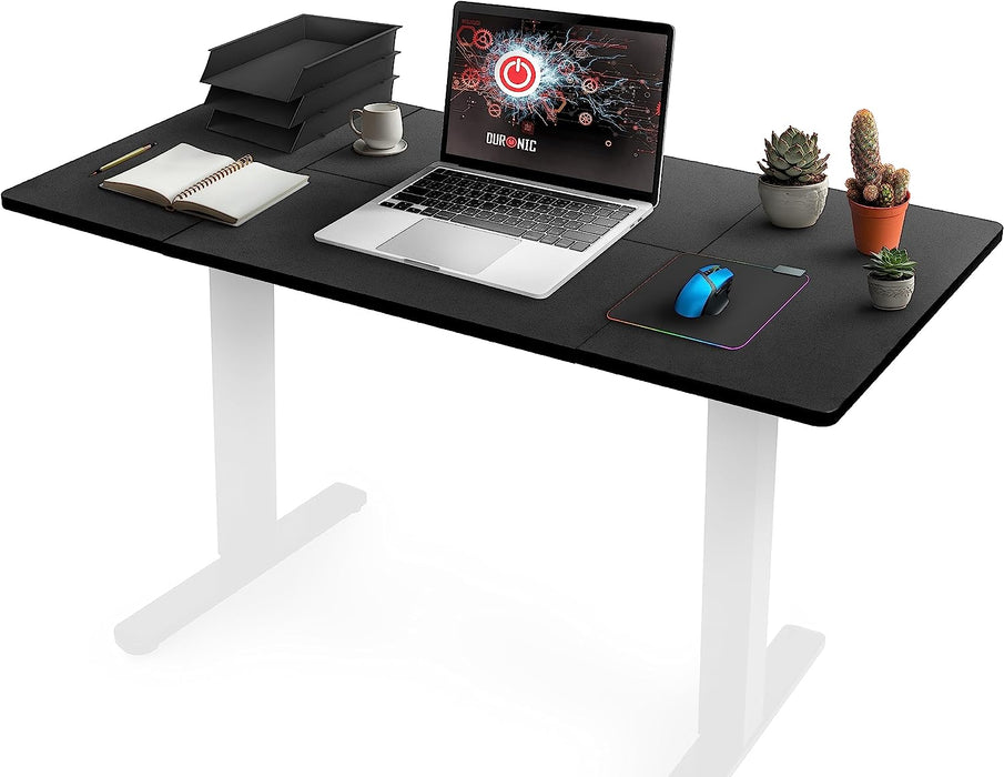 Duronic TT120 BK Schreibtisch | Tischplatte 120 x 60 x 1,9 cm | Schreibtischplatte für individuellen Tisch | Ideal für höhenverstellbare Workstation | Sitz-Steh-Schreibtisch für Home-Office und Büro