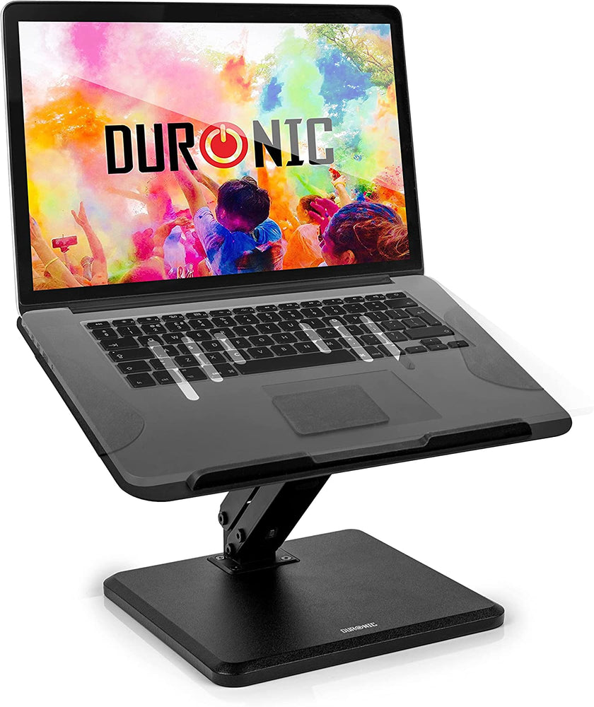 Duronic DML125 Laptopständer | Höhenverstellbare Laptoperhöhung für Notebooks bis 13 Zoll | Lapdesk und Knietablett als Schreibtischaufsatz | Stabile Unterlage mit Antirutschpads | 45° Neigung