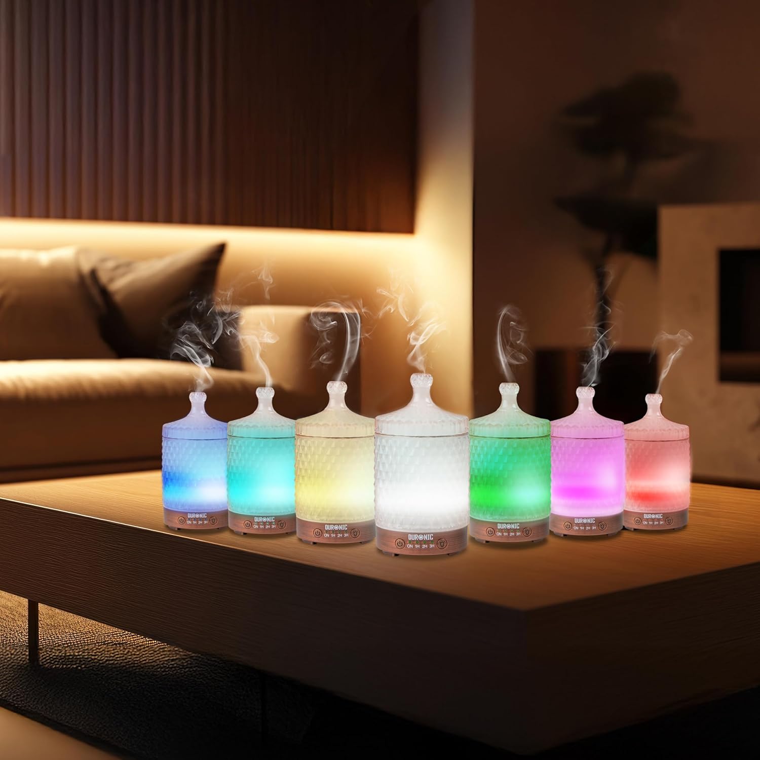 Duronic AD32 Aroma Diffuser, Diffuser mit 100 ml Wassertank, Diffusor für ätherische Öle, Raumduft als Lufterfrischer, Duftsprüher für Duftöl