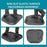 Duronic FT01 Anti-Ermüdungsmatte | Große Fußmatte für Büro und Home-Office | Ergonomisches Design für Füße, Hüfte, Beine und Rücken | Massage und Akupunktur Flächen | Gesundes Stehen an Schreibtisch