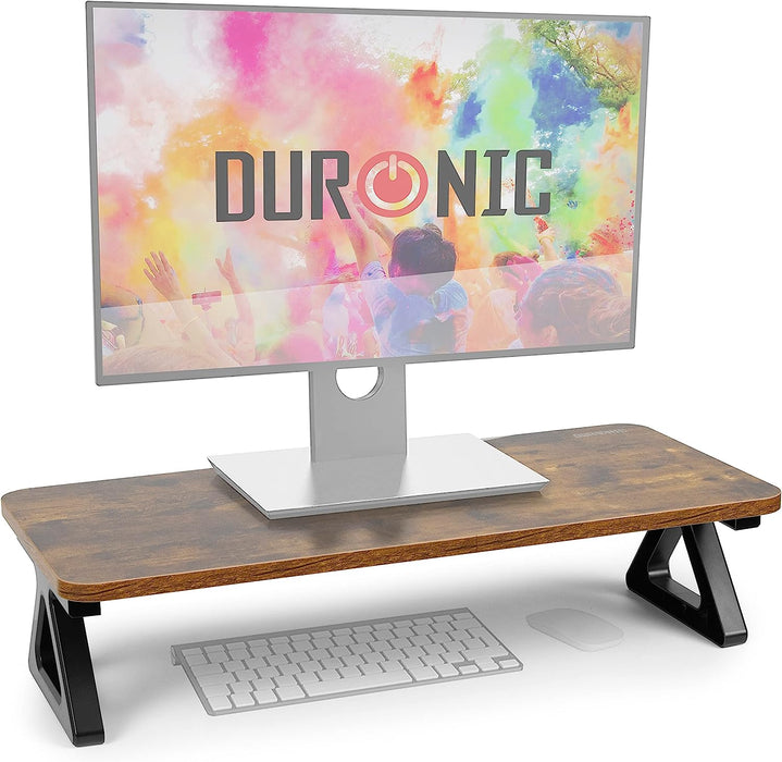 Duronic DM06-1 AO Monitorständer | 62 x 30 cm Fläche | Bis 10kg | 15 cm Höhe | Ergonomischer Bildschirmständer Schreibtisch | Schreibtischaufsatz Monitor und Laptop | Bildschirmerhöhung LCD LED OLED TV