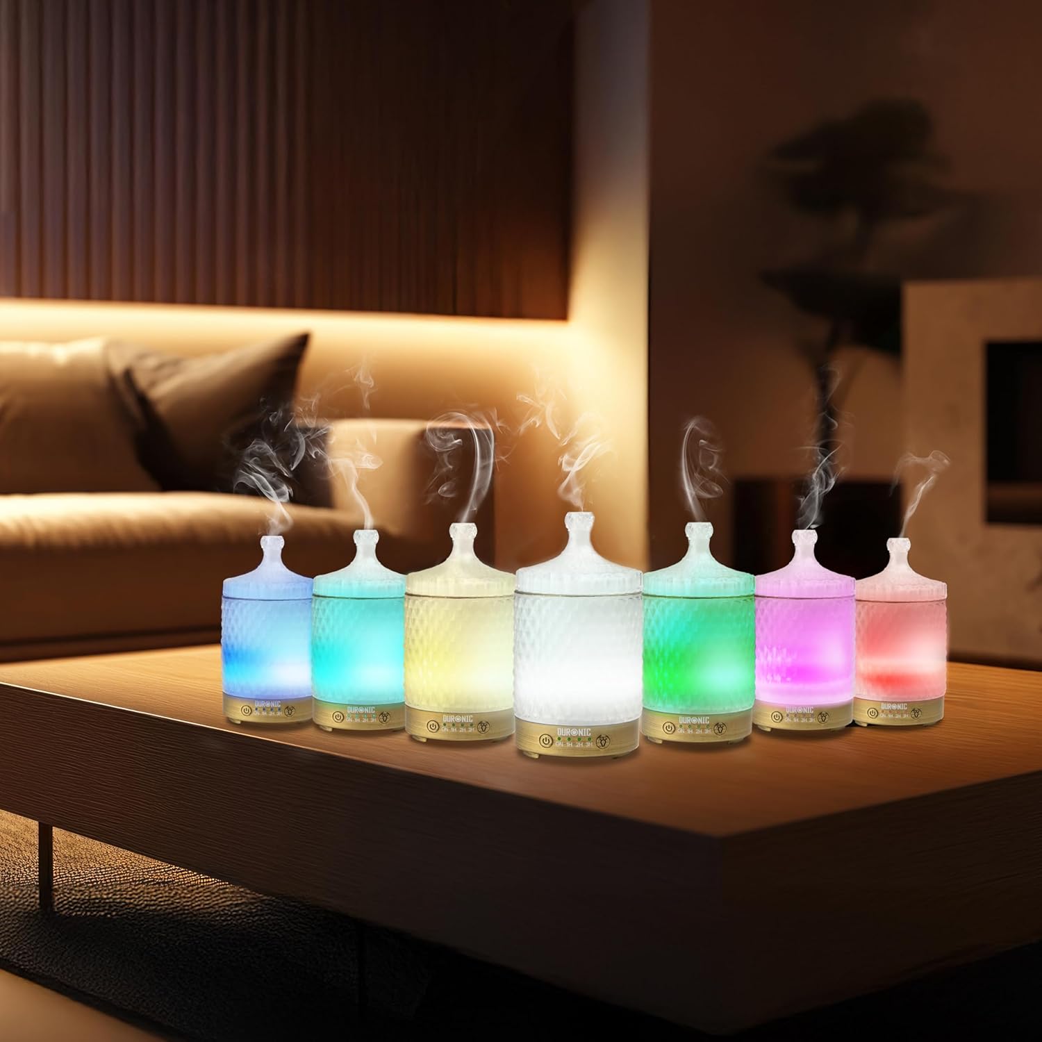 Duronic AD31 Aroma Diffuser, Diffuser mit 100 ml Wassertank, Diffusor für ätherische Öle, Raumduft als Lufterfrischer, Duftsprüher für Duftöl