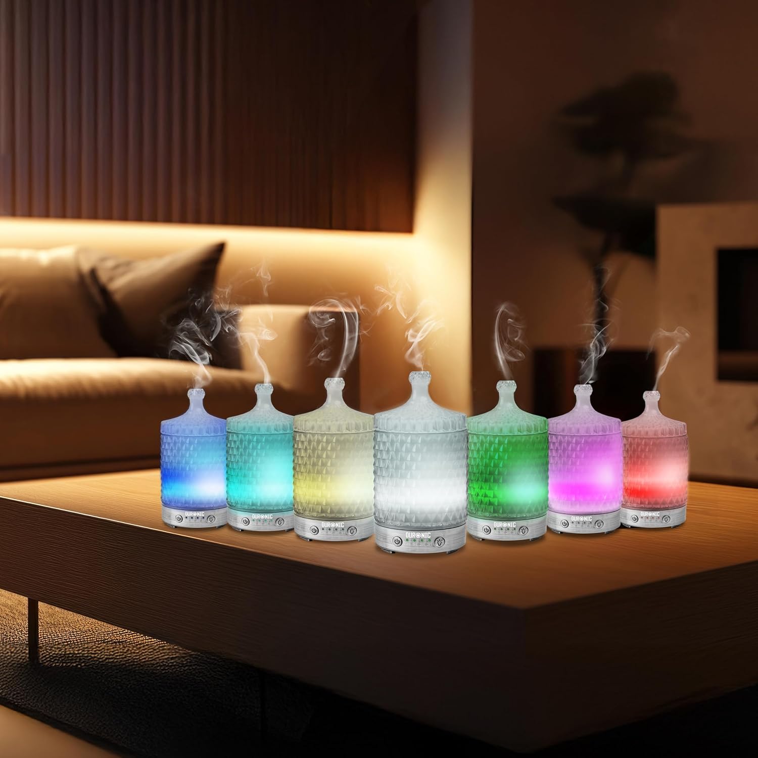 Duronic AD33 Aroma Diffuser, Diffuser mit 100 ml Wassertank, Diffusor für ätherische Öle, Raumduft als Lufterfrischer, Duftsprüher für Duftöl