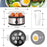 Duronic EB35 BK Eierkocher | Bis zu 7 gekochte Eier | Härtegradeinstellung weich mittel hart | Ei Weiterkochfunktion | Inklusive Messbecher und Eierstecher | Für ein perfektes Frühstücksei | 350 Watt