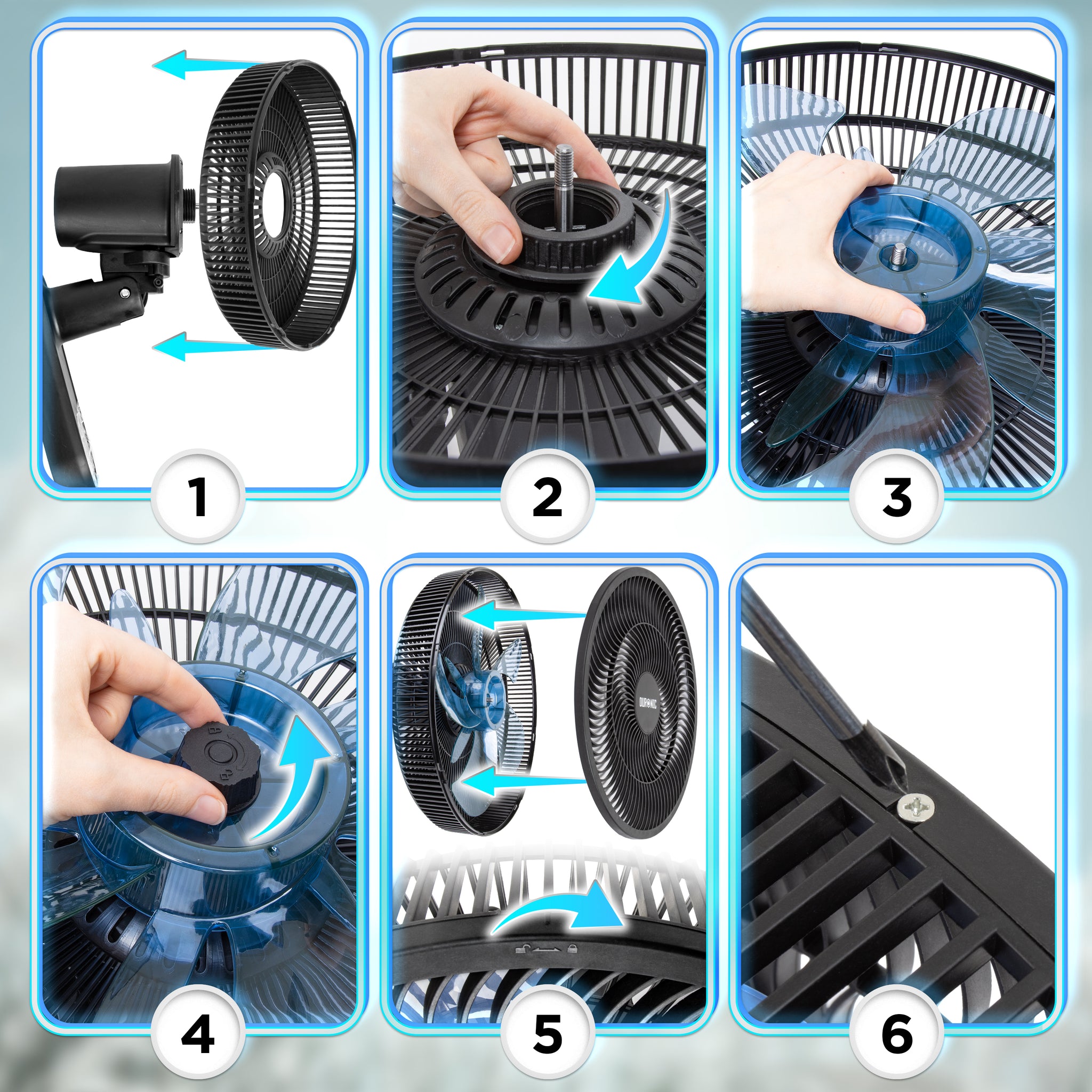 Duronic FN42 BK Wandventilator, Ventilator zur Montage, mit Fernbedienung | 3 Geschwindigkeiten, Wandkühler mit 50W, 60° Oszillation für gute Luftzirkulation, Windmaschine mit Timer Funktion
