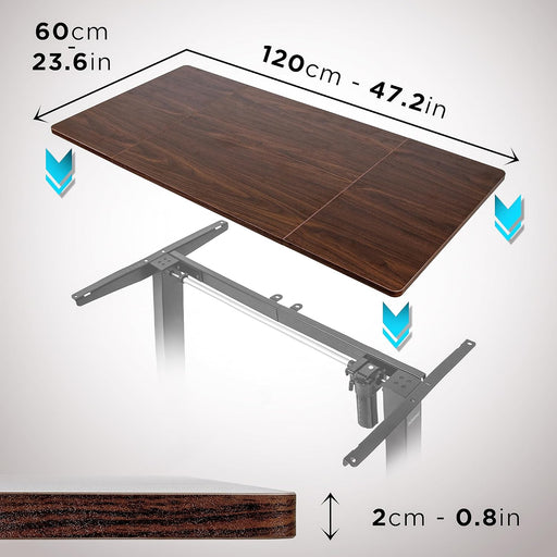 Duronic TT140 WT Tischplatte | Schreibtischplatte 140 x 60 x 1,9 cm | Table Top für individuellen Tisch | Ideal für höhenverstellbare Workstation | Sitz-Steh Schreibtisch für Home-Office und Büro