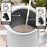 Duronic MF130 Automatischer Milchaufschäumer | 240 ml Behälter mit Induktion | Elektrischer Milchschäumer mit Rühreinsatz | Heißer und kalter Milchschaum für Kaffee, Kakao | Rühren und Schäumen