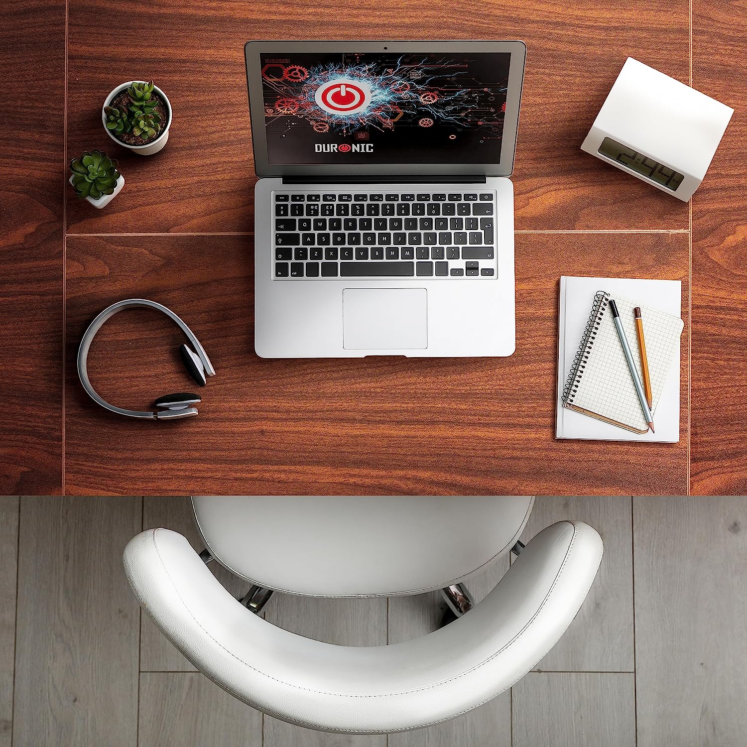 Duronic TT160 WT Tischplatte, Schreibtischplatte 160 x 60 x 1,9 cm, Table Top für individuellen Tisch, Ideal für höhenverstellbare Workstation, Sitz-Steh Schreibtisch für Home-Office und Büro