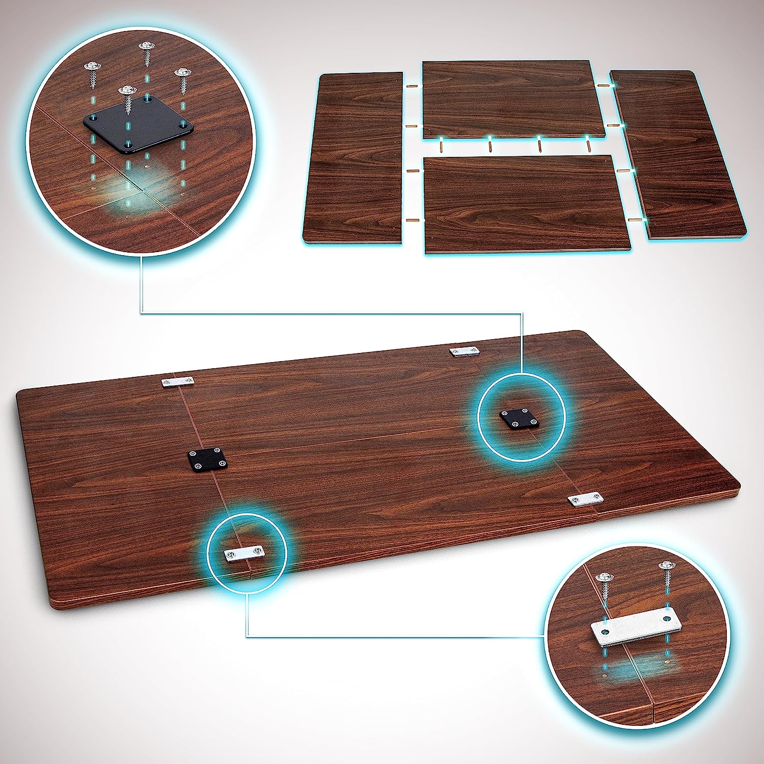 Duronic TT160 WT Tischplatte, Schreibtischplatte 160 x 60 x 1,9 cm, Table Top für individuellen Tisch, Ideal für höhenverstellbare Workstation, Sitz-Steh Schreibtisch für Home-Office und Büro