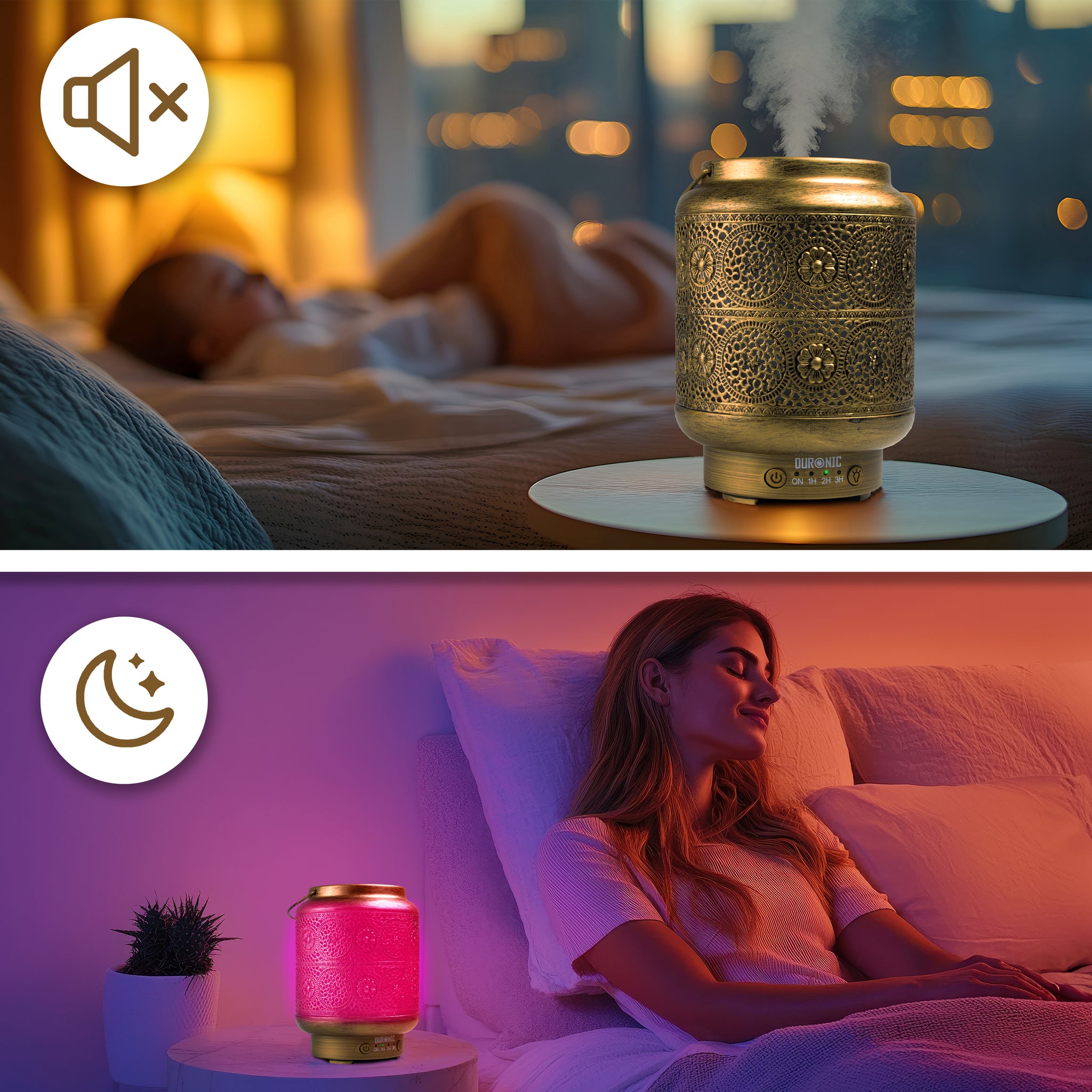 Duronic AD42 Aroma Diffuser, Diffuser mit 100 ml Wassertank, Diffusor für ätherische Öle, Raumduft als Lufterfrischer, Duftsprüher für Duftöl