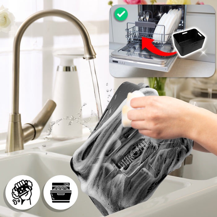 Duronic AFL1 Silikonform, zwei Antihaft Silikoneinsätze, Wiederverwendbar, Airfryer- Zubehör, Airfryer Accesories, Kompatibel mit Duronic AF34 & AF24 & anderen Dualzone Airfryer