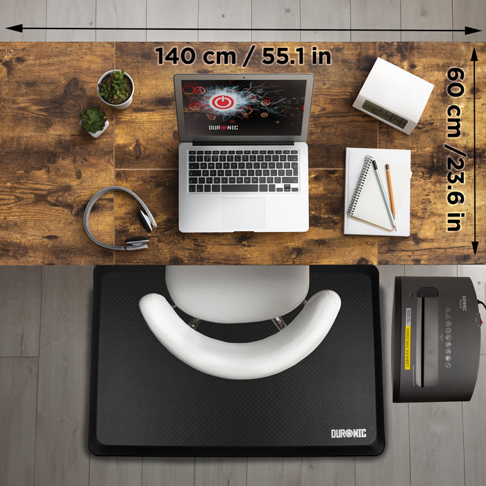 Duronic CD140 BO Höhenverstellbarer Schreibtisch, Computertisch für Büro und Gaming, elektrischer Schreibtisch mit USB Port, 140 x 60 cm Sitz-Steh-Schreibtisch, Höhenverstellbar von 72 bis 118 cm