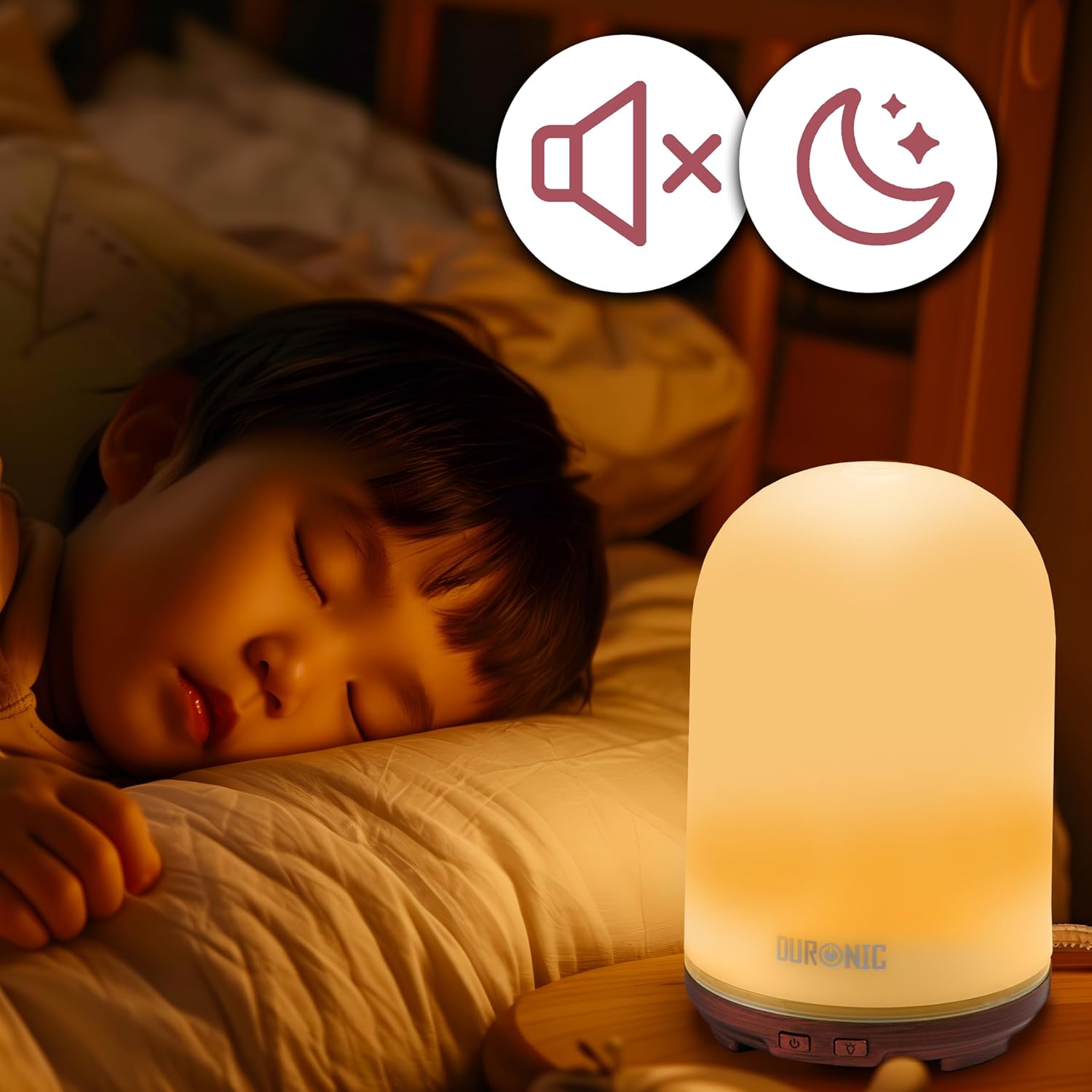 Duronic AD12 Aroma Diffuser Nachtlampe leiser Betrieb
