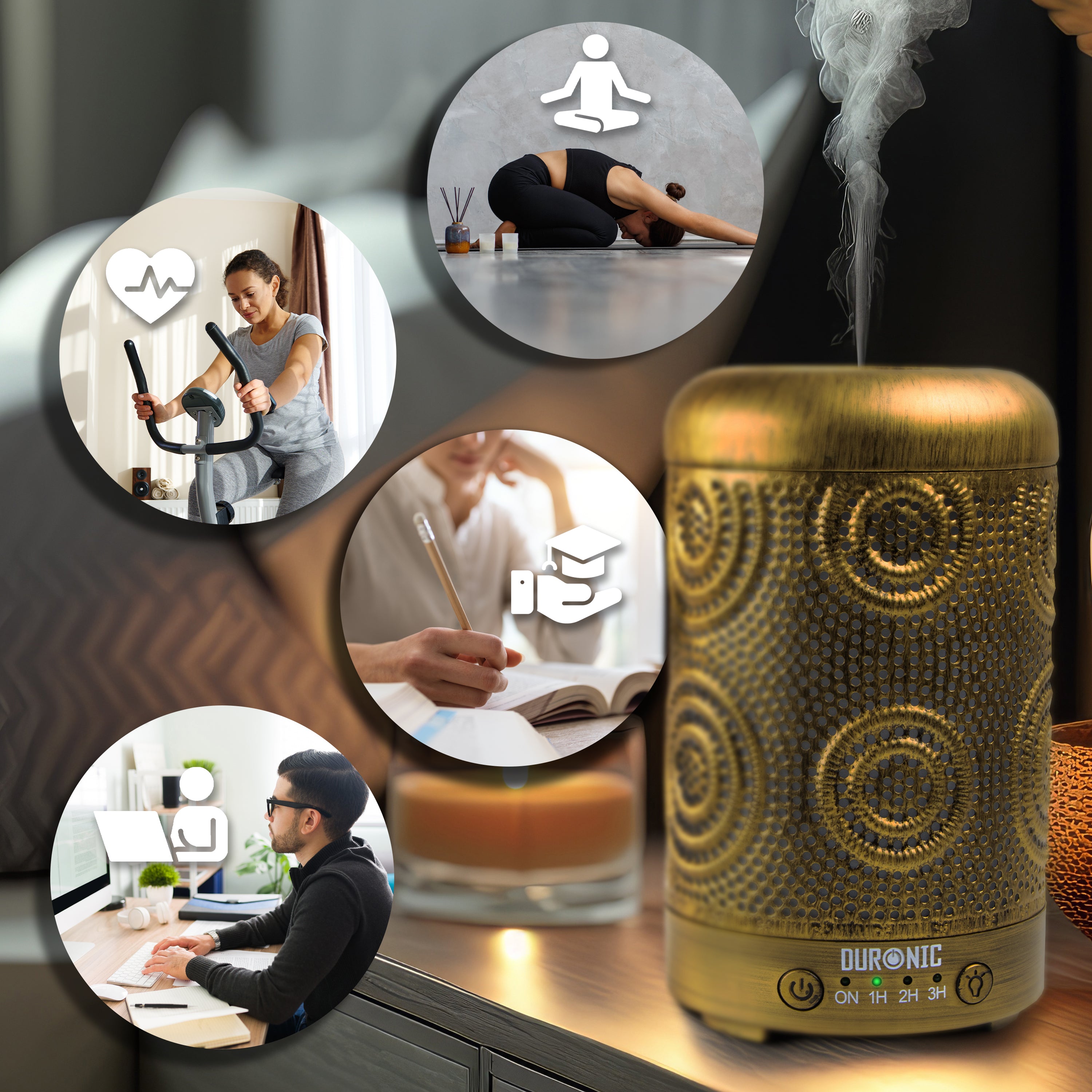 Duronic AD41 Aroma Diffuser Büro Lernen Yoga Fitness